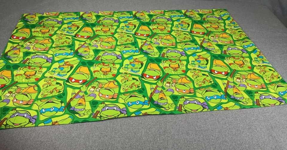 Teenage Mutant Ninja Turtle Vintage Print Pillowcase 32x20 in. Handmade Cotton - Image 2 of 4