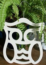 something different Shabby Chic Owl Scarf Holder