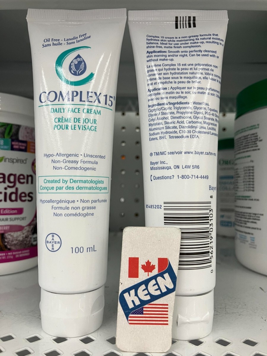 フェイスクリーム c Complex-15 Non-greasy Daily Face Cream 100 mL, Exp:2026DEC | eBay