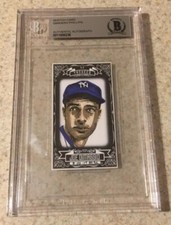 Joe DiMaggio Original Art Sketch Card New York Yankees MLB Beckett BAS True 1/1