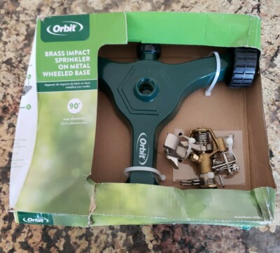 Orbit 3 Pack Impact Impulse Lawn Sprinkler On Aluminum Wheel