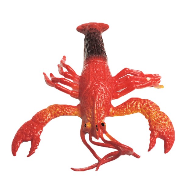 3 Pack Rubber Squishy Crawfish Crawdad Crayfish Mudbug Lobster for sale