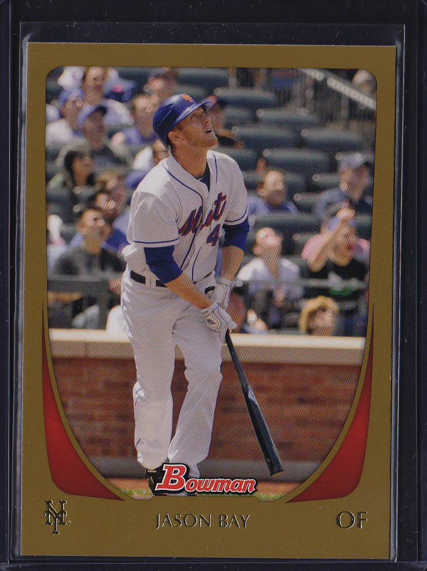 2011 BOWMAN GOLD PARALLEL JASON BAY #29 METS PIRATES RED SOX MARINERS
