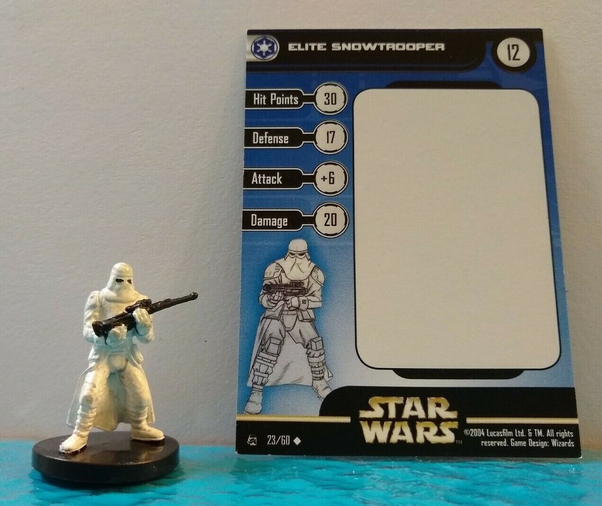 Figurine Star Wars Snowtrooper D'Elite 23/60 - Miniatures Wizards, Occasion