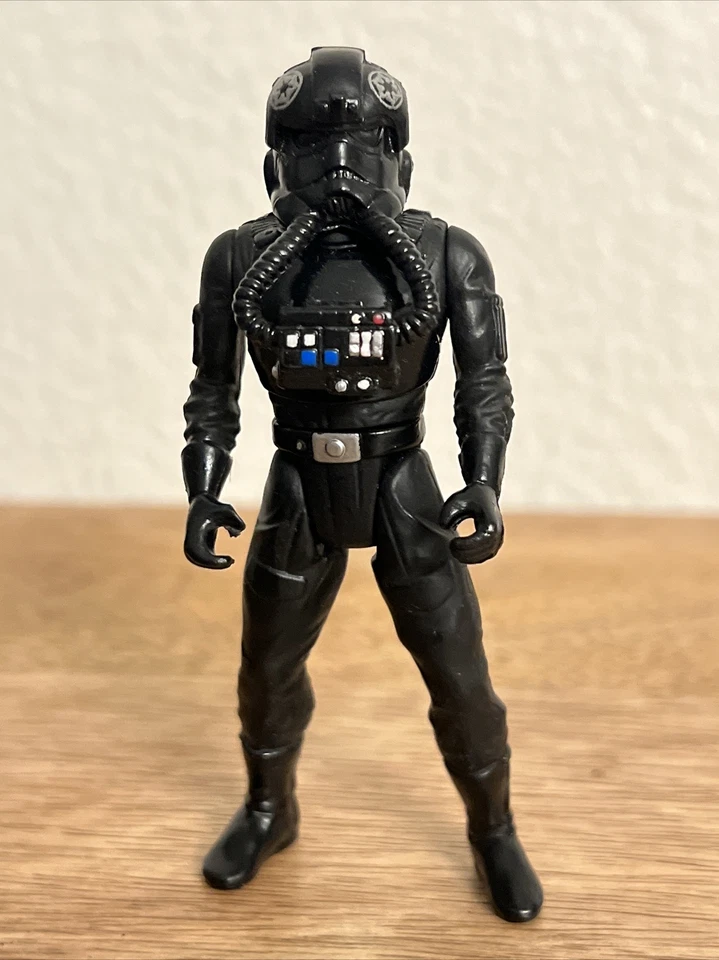Figura de acción Kenner 1995 juguete de PVC Star Wars The Black Series Tie Fighter Pilot 4" Foto 3 de 4