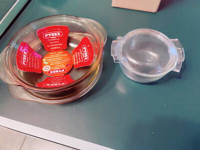 Pyrex 4 in 1 Glas Auflaufform mit Deckel Mikrowellen-/Backofenfest