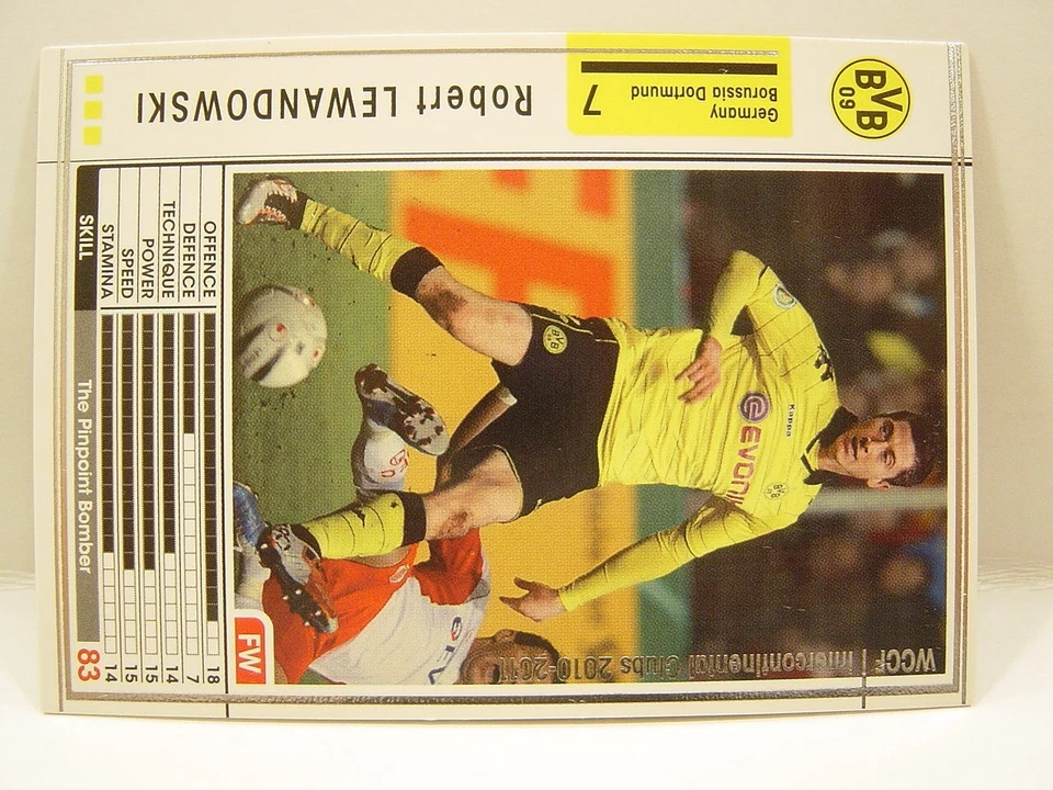 Panini WCCF 2010-11 Robert Lewandowski 1988 Poland No.7 BVB Dortmund Rookie Card - Image 3 of 4