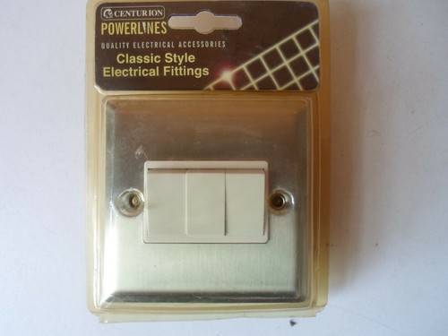 Brushed S/Steel Electrical Fittings Various Items Sold Singly Flat Rate Postage - Picture 4 of 25