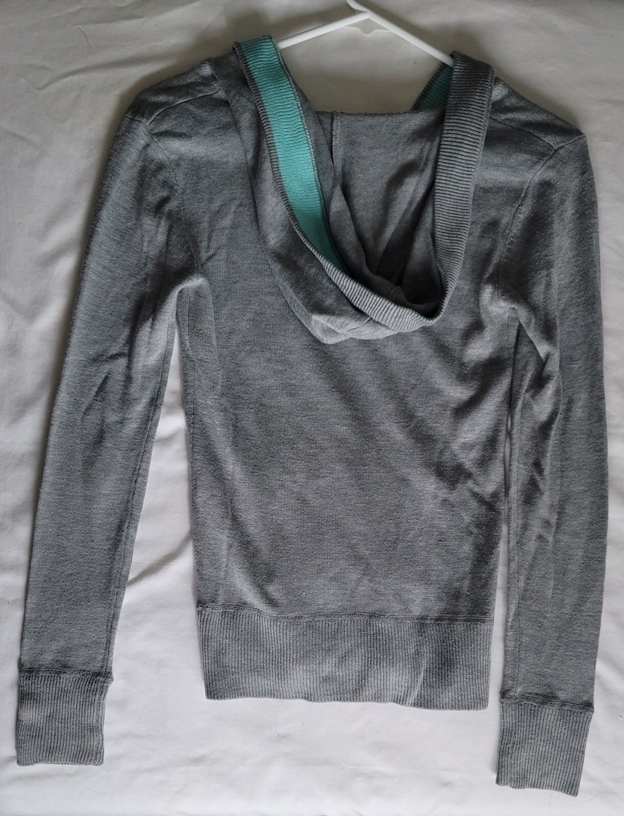 O'Neill Rare Grey Pullover Hooded Sweater Logo Pockets Classic Comfy Small image 2