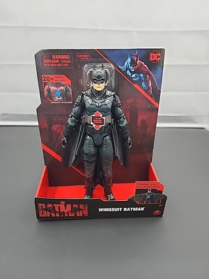 Spin Master The Batman Wingsuit Batman 12  Action Figure-Lights/Talks-Wings Move