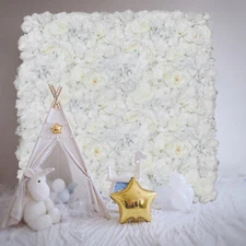 6Pcs Silk Artificial Flower Wall Panel Wedding Flower Pillar Stage Floral Decor