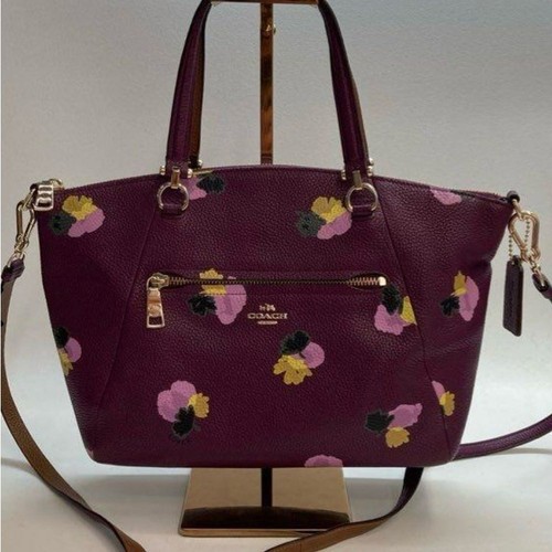 Coach F37159 PRAIRIE Umhängetasche aus Leder mit Blumenmuster