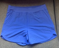 swim Short Swimsuit Sz 14 Lands End Crisp Purple Women  s comfort waist 5 inch