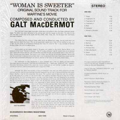 Galt MacDermot - Woman Is Sweeter (Original Soundtrack) (LP) | eBay