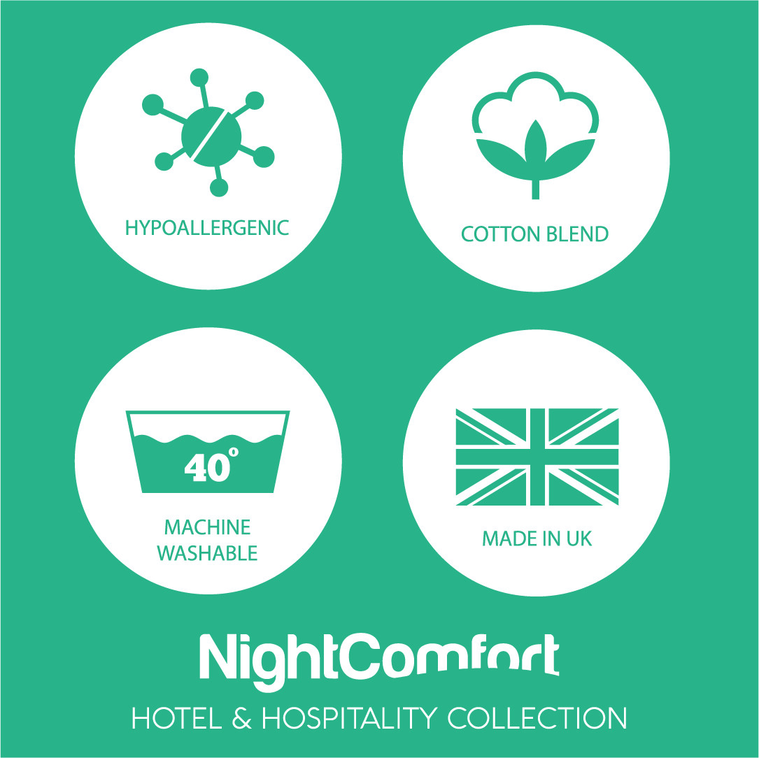 Hotel Quality Pillow Poly Cotton Multi Pack Soft Medium