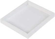 10 Jewelry Insert Trays White Plastic Display Organizer 8 ¼” x 7 ¼ X 1” Storage 