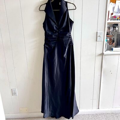 online shopping for evening dresses Neshia Halter Lapel Gown – Tadashi Shoji Official Online Boutique main image 1