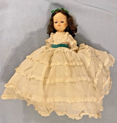 Madame Alexander Gone With The Wind Scarlett Doll 13'' White Dress w/ Grn Ribbon