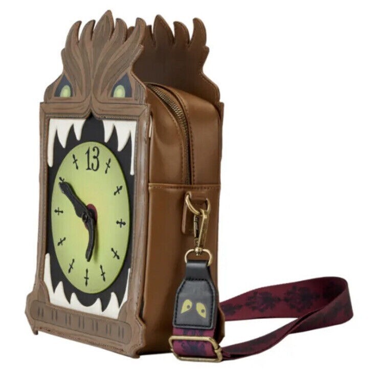 Loungefly Haunted Mansion Grandfather Clock Glow Crossbody  display picture 2