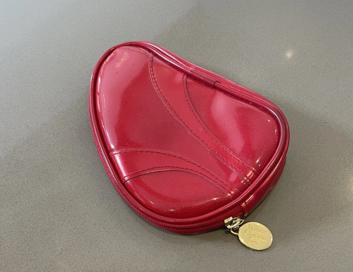 Sac à main pochette vintage Christian Dior Parfums Trousse rouge parfum / accessoire