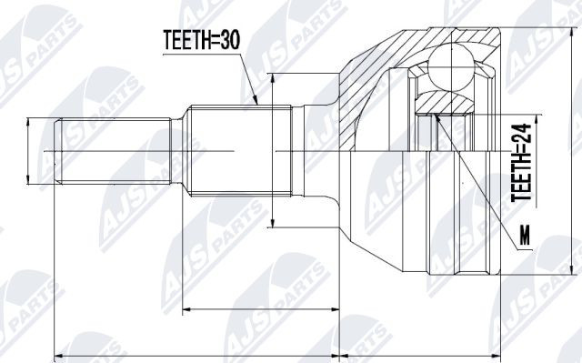 N.T.Y. NPZ-CH-020.NTY Joint Kit, drive shaft for CADILLAC - Image 5