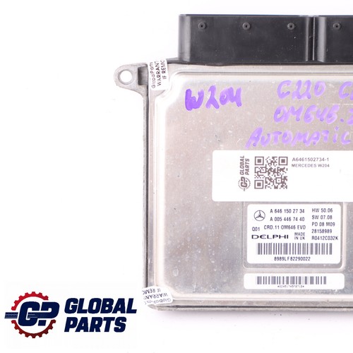 Mercedes W204 C220 CDI 170HP 646.811 Engine Unit ECU A6461502734 Automatic - Picture 2 of 11