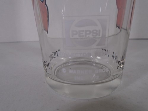 1973--LOONEY TUNES PETUNIA PIG--PEPSI PROMO GLASS (LOOK) COLLECTOR SERIES - Picture 3 of 4