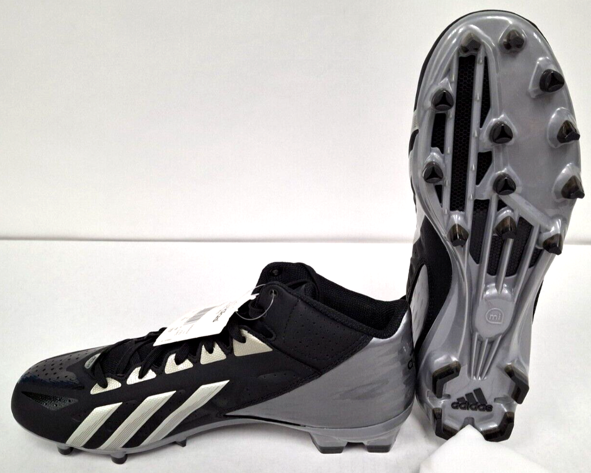 Men’s Adidas FilthyQuick Mid Detachable Cleats New Amazon.com | adidas FilthyQuick Mid (11, Black/Platinum  main image 3