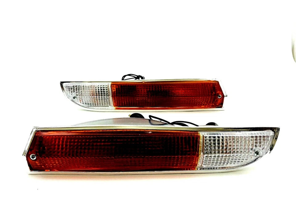 Juego de luces intermitentes PEUGEOT 504 carcasa lente cableado enchufe llanta cromada NUEVO 536AB Foto 2 de 4