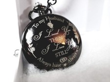 Pocket Watch Husband Sentimental Gift, Timeless Keepsake, Anniversary love gi
