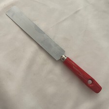 Vintage Frosting Spreader - Utensil - Red wooden handle - Made in USA