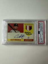 2018 Topps Heritage Clubhouse Autograph Alex Bregman Auto Jersey 1/1 