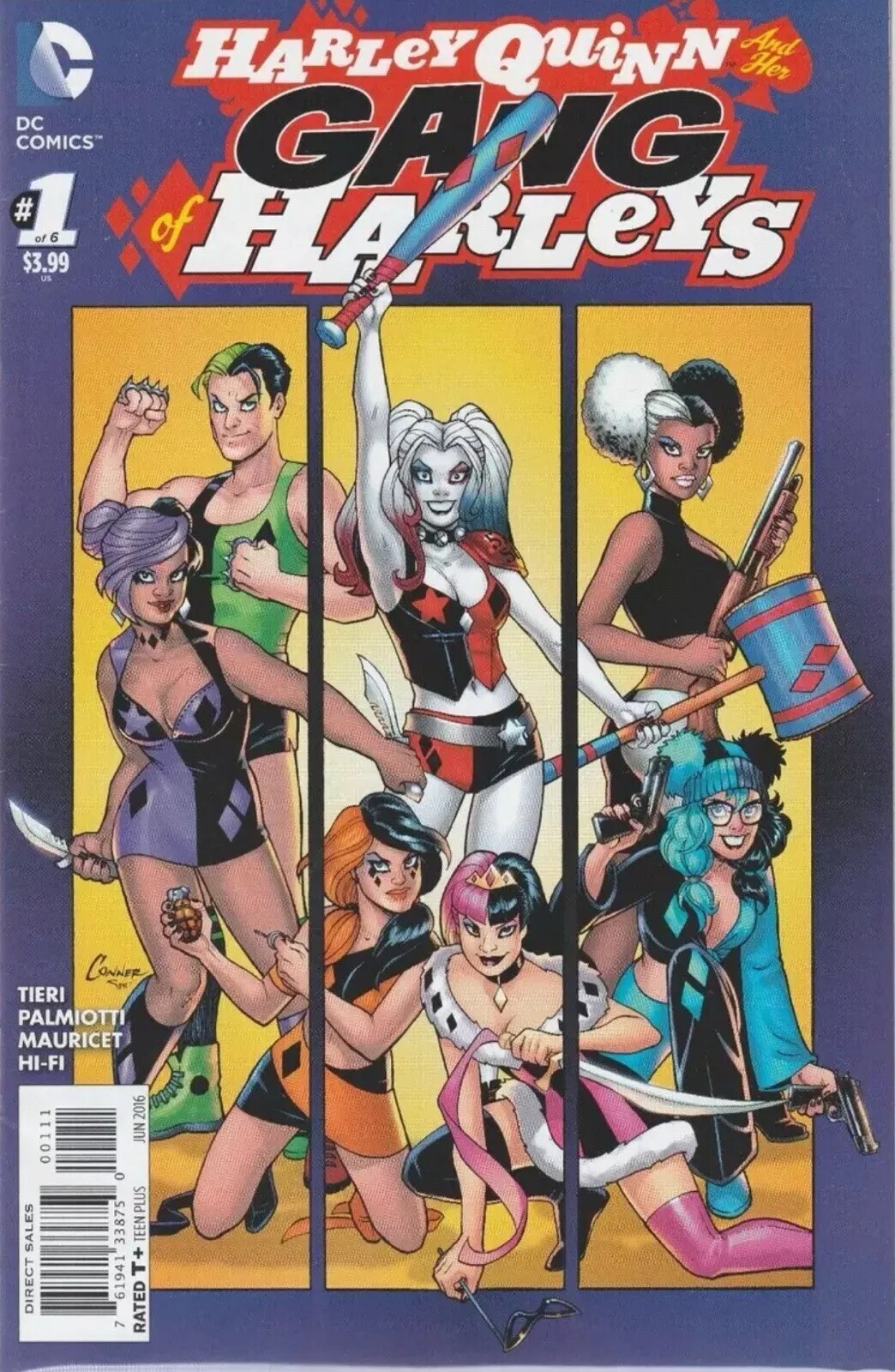 Harley Quinn and Her Gang of Harleys Comic 1 First Print Cover A Conner 2016 DC