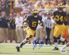 Jabrill Peppers Signed Michigan Wolverines 8x10 Photo PSA/DNA