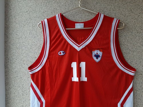 Camiseta deportiva de baloncesto Oliveira De Azemeis campeona de Portugal baloncesto vintage roja - Imagen 3 de 7