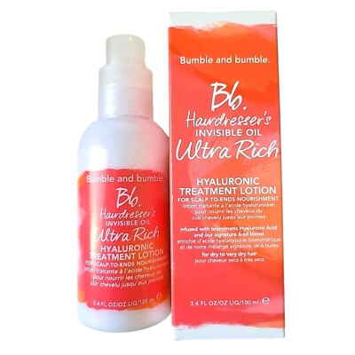 Bumble & Bumble Hairdresser Invisible Oil Ultra Rich Treatment Lotion 3.4 oz