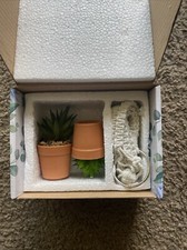 INLI Mini Macrame Plant Mini faux succulent car plant macrame hanger 2PCS