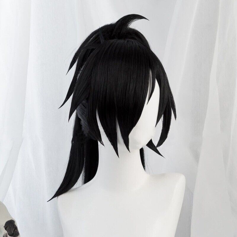 Anime Dororo Cosplay Hair Hyakkimaru Cosplay Black Hair Men Synthetic Hair  Cos