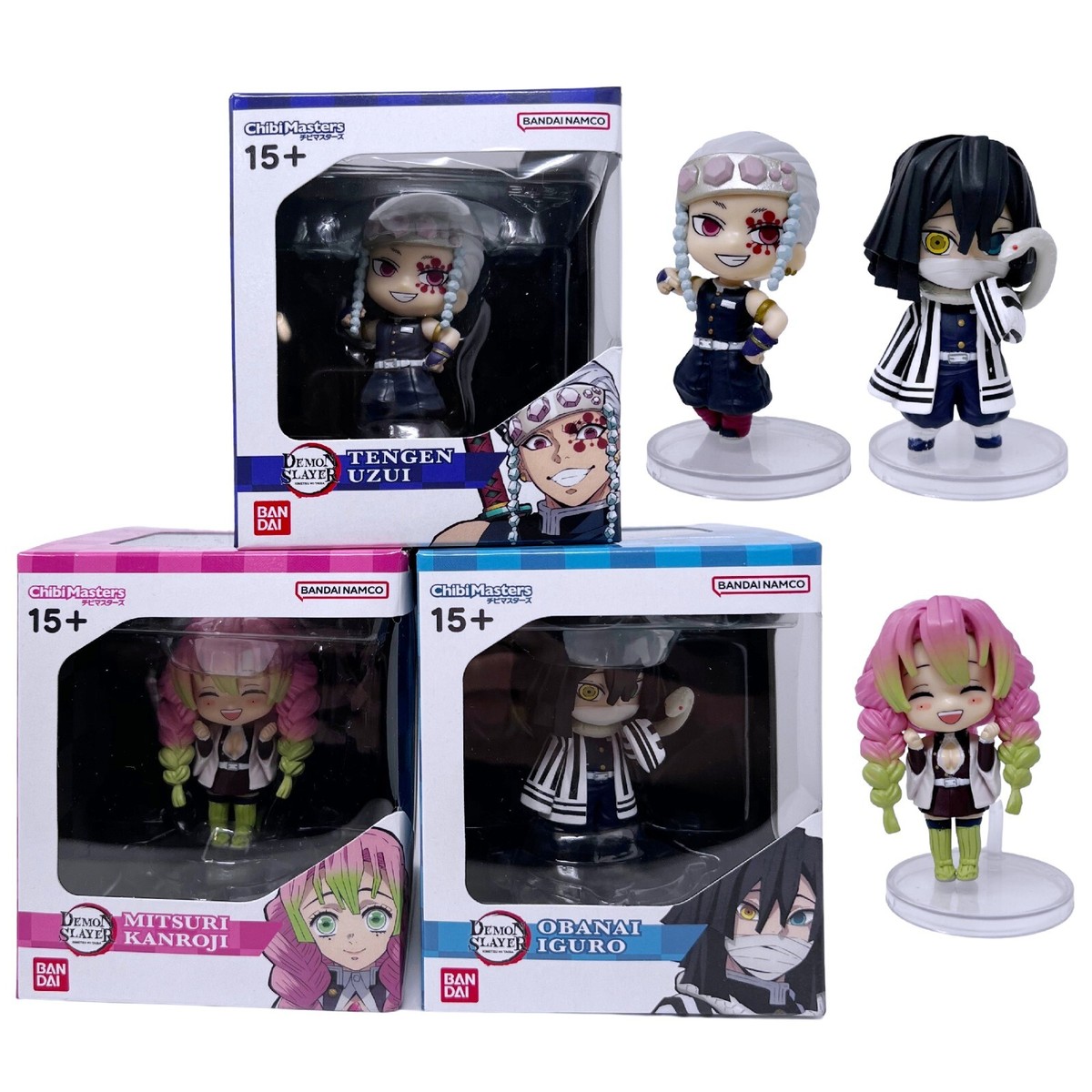 Demon Slayer Anime Mini Figura En Vinilo De Colección Bandai Chibi Masters M2