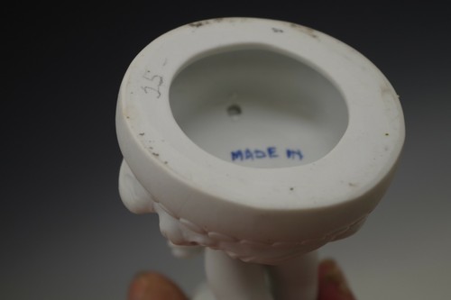 EDME SAMSON PARIS PORCELAIN BISQUE WHITE HARVEST BOY FIGURINE MOREAU ANTIQUE - Picture 9 of 11