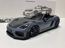 Minichamps 1:18 Porsche 718 Spyder RS Weissach Package Gray Diecast Model