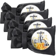 Outdoor Faucet Covers for Winter, Actgan 8.3"H x 4 Piece x 6"W Black