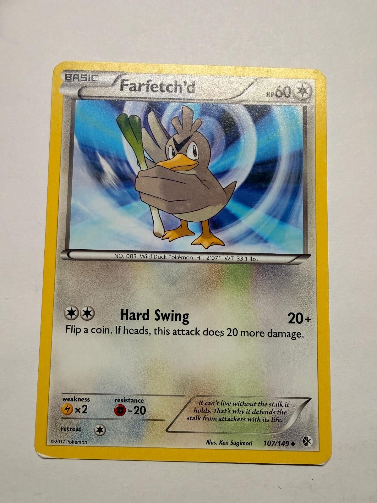 Farfetch'd 107/149 Uncommon Boundaries Crossed Pokemon Near Mint
