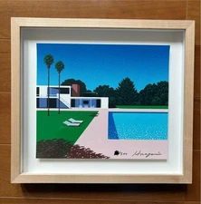 Hiroshi Nagai "Summer no.23" Hand made Serigraph Signed Framed ED300
