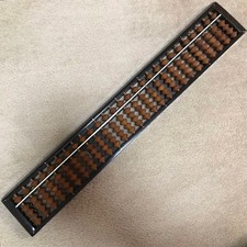  Wooden Soroban Abacus 27 Digit Math Learning Tool Japanese USED K