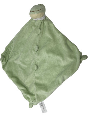 Angel Dear Baby Blankie Lovey Frog Green 11'' Plush Soother Security Blanket