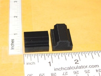 Pair Tonka 3D Printed Black Plastic Mighty Tonka Bumper Inserts TKP-205