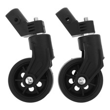2pcs Shopping Cart Front Wheels, 3 Inch Swivel Stem Quiet Casters