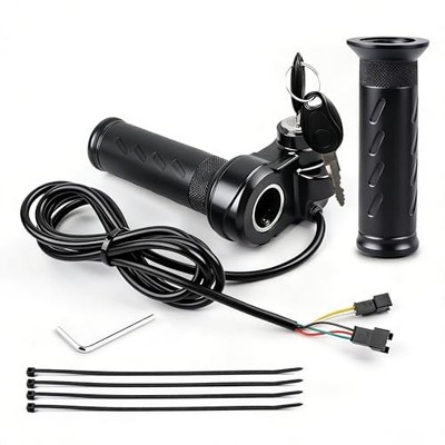 Full Twist Throttle Ridstar Q20 - Electric Bike Throttle Grip with 2 Keys, 
