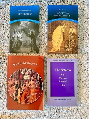 Play Book Lot of 4 Classic Drama Shakespeare Shaw Jonson Shadwell Theatre